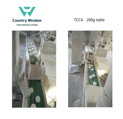 Fabricante de comprimidos de 200g de cloro 90% TCCA de melhor qualidade